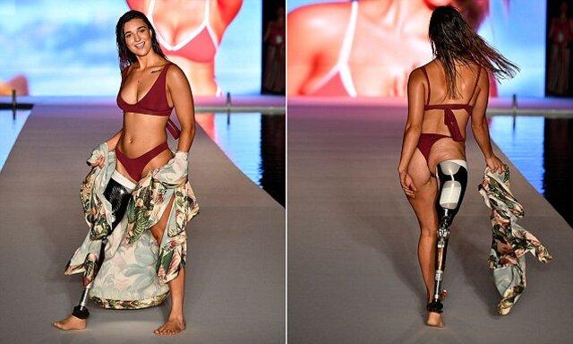 Paralympian Brenna Huckaby inspired the crowd with her strength and resilience, taking her rightful place on the fashion stage.