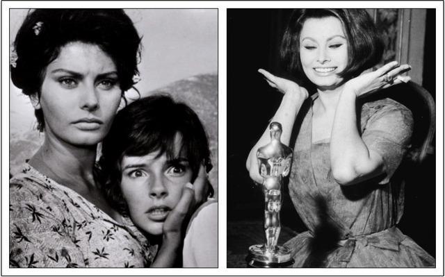 Sophia Loren’s portrayal of Cesira in Two Women (La Ciociara, 1960) that won her the Academy Award for Best Actress