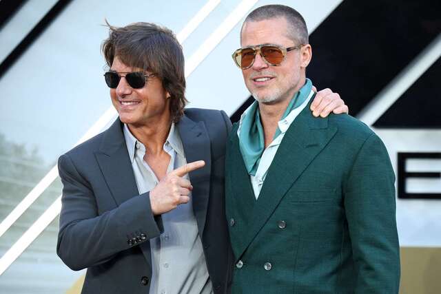 Tom Cruise and Brad Pitt reunited, yet everyone’s focus was on Tom’s expression.