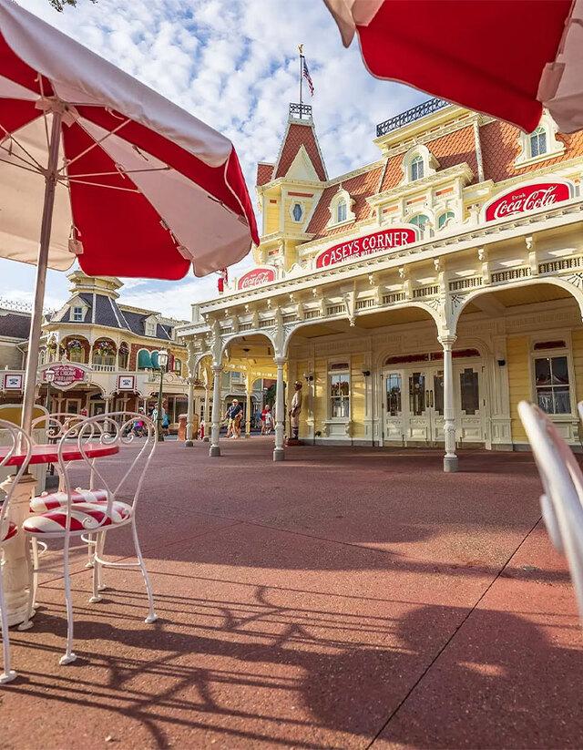 Casey’s Corner at Disney World, the location where the shocking October 2024 incident took place.