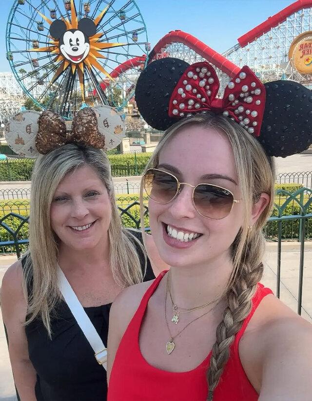 Diane Cameron (left) with her daughter Sarah during a previous trip to Disney.