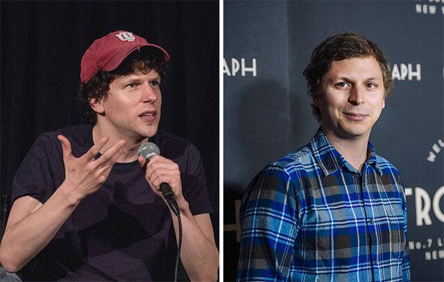 Jesse Eisenberg and Michael Cera are the quintessential “awkward indie twin” pairing, frequently mistaken for each other.