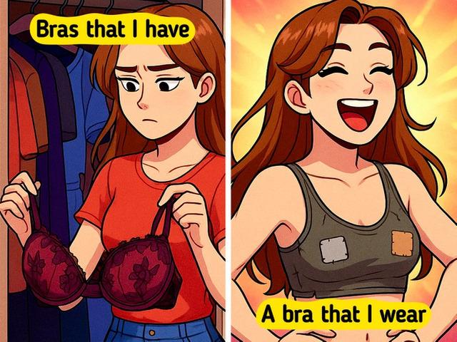 No matter how pretty the lace is, the comfy, worn-out tank top always wins because it understands you better than underwire ever will.