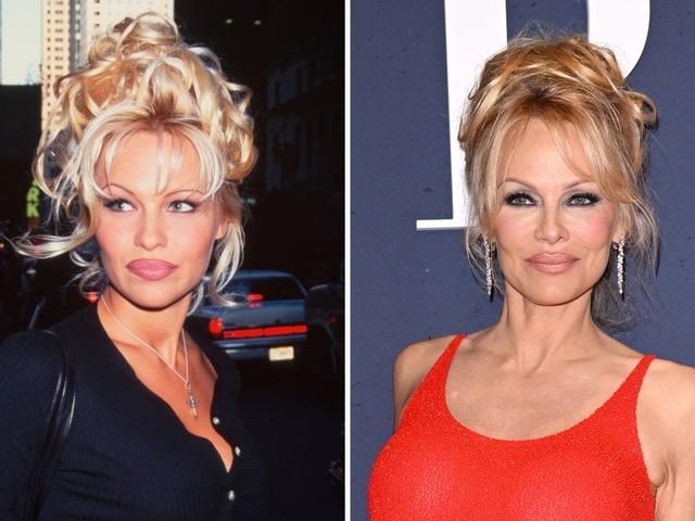 Pamela has known for her signature long, flowing blonde locks