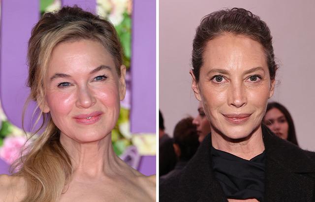 Renée Zellweger’s dramatic changes under the spotlight contrast with Christy Turlington’s unwavering natural glow