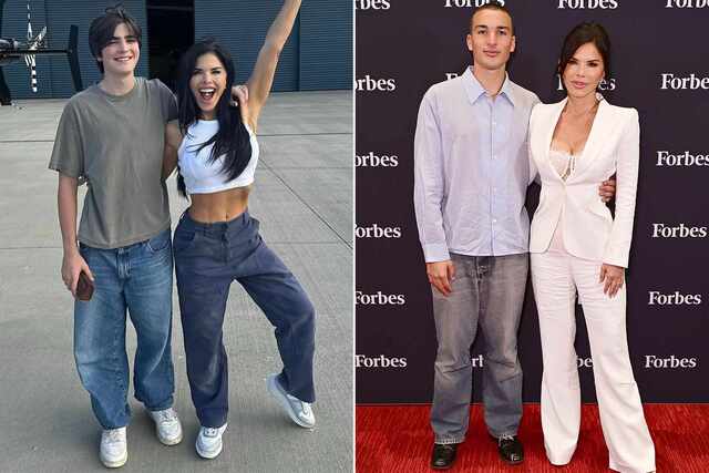 Sánchez with her two sons