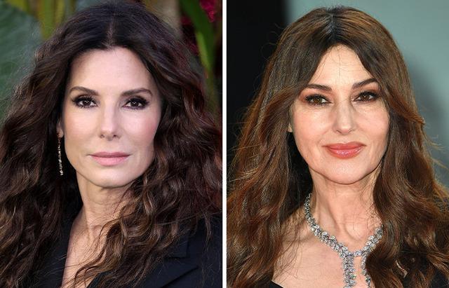 Sandra Bullock’s camera-ready touch-ups meet Monica Bellucci’s effortless natural allure