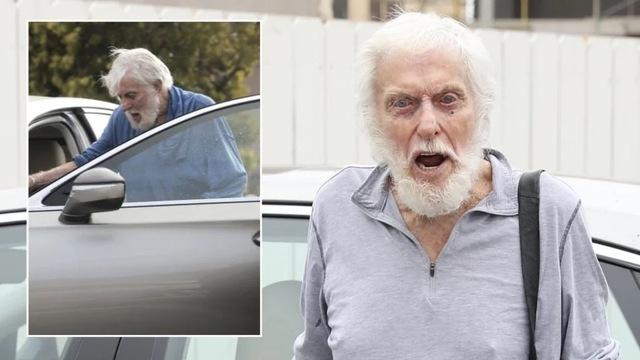 Unscripted moment: Van Dyke caught off-guard in his signature casual charm.