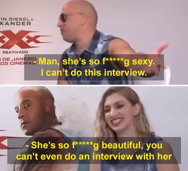 Vin Diesel’s Awkward Obsession With a Female Journalist