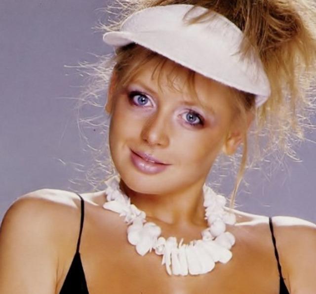 A radiant image of Pauline Hickey, capturing the carefree spirit of the 1980s.