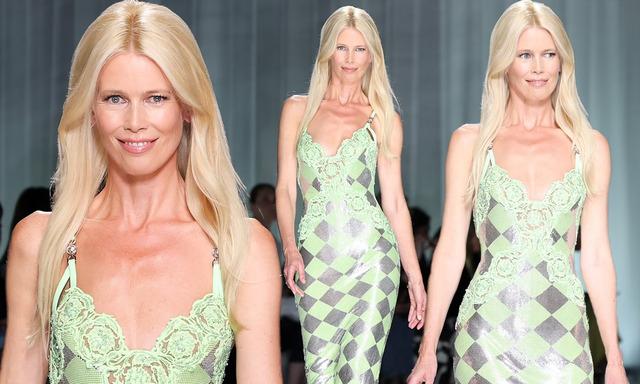 Decades later, Schiffer continues to shine—her timeless elegance making waves on the modern catwalk.