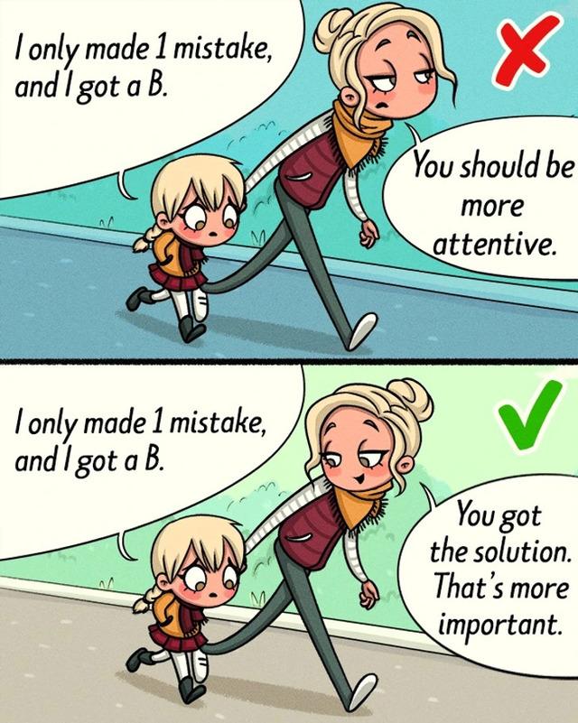 Encourage your child to value learning over grades.