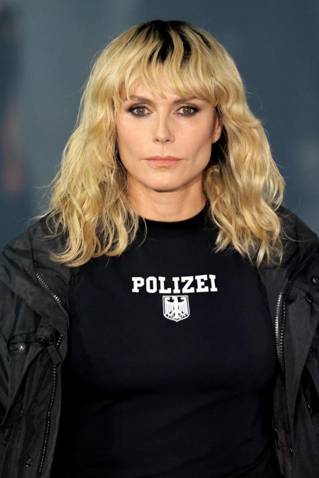 Heidi’s transformation was dramatic: dark, curly locks topped with bold bangs