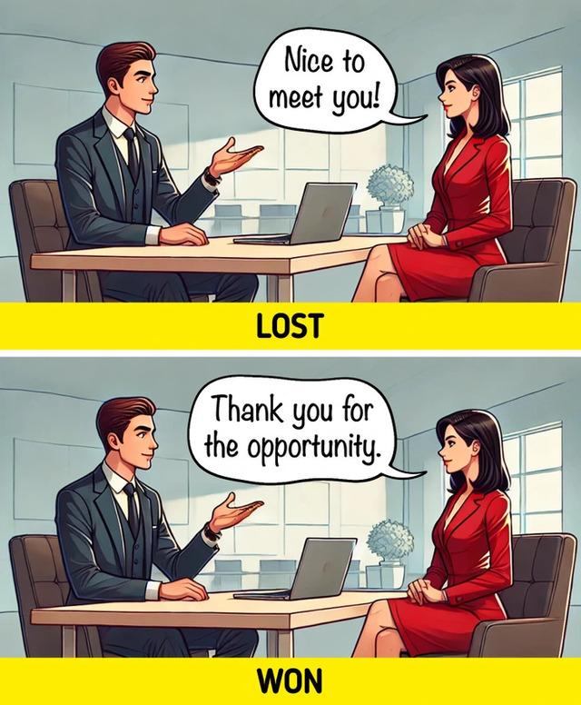 Starting and ending an interview with gratitude creates a powerful first and last impression that lingers in the interviewer’s mind.
