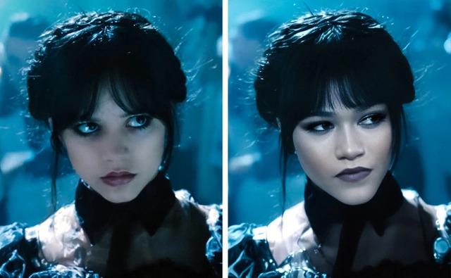 Zendaya takes on the iconic role of Wednesday Addams.