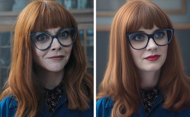 Zooey Deschanel transforms into the mysterious Marilyn Thornhill.
