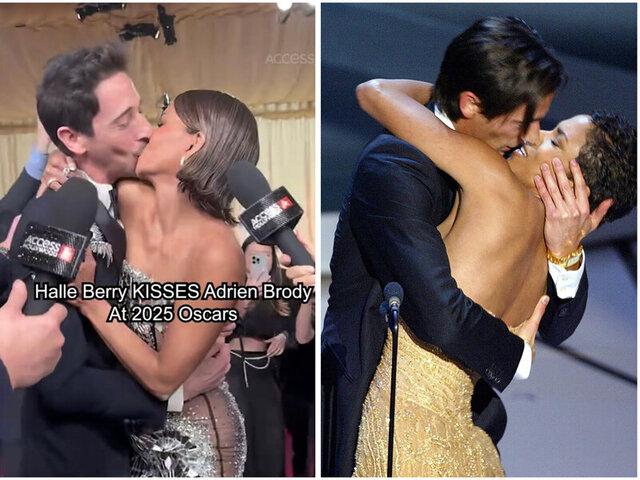 Oscars 2025 Rewind: Halle Berry and Adrien Brody's Kiss Recreates a Viral Moment—And the Debate That Followed