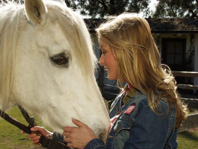 Over the years, she’s become a trusted ally of Horses In Our Hands, a nonprofit organization dedicated to equine welfare