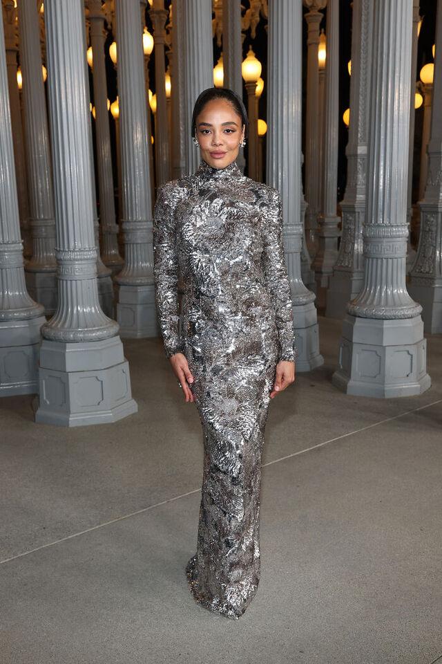 Tessa Thompson: Silver Sequins Shine, But Does It Work?