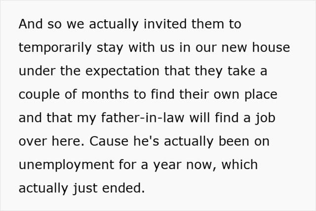 A newlywed woman shares the difficult reality of inviting her in-laws to live with them temporarily, only for the situation to stretch far beyond expectations.