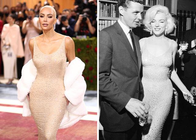 Examine Kim Kardashian’s Met Gala attempt to wear Marilyn Monroe’s 1962 dress, focusing on the criticism and damage to the gown.