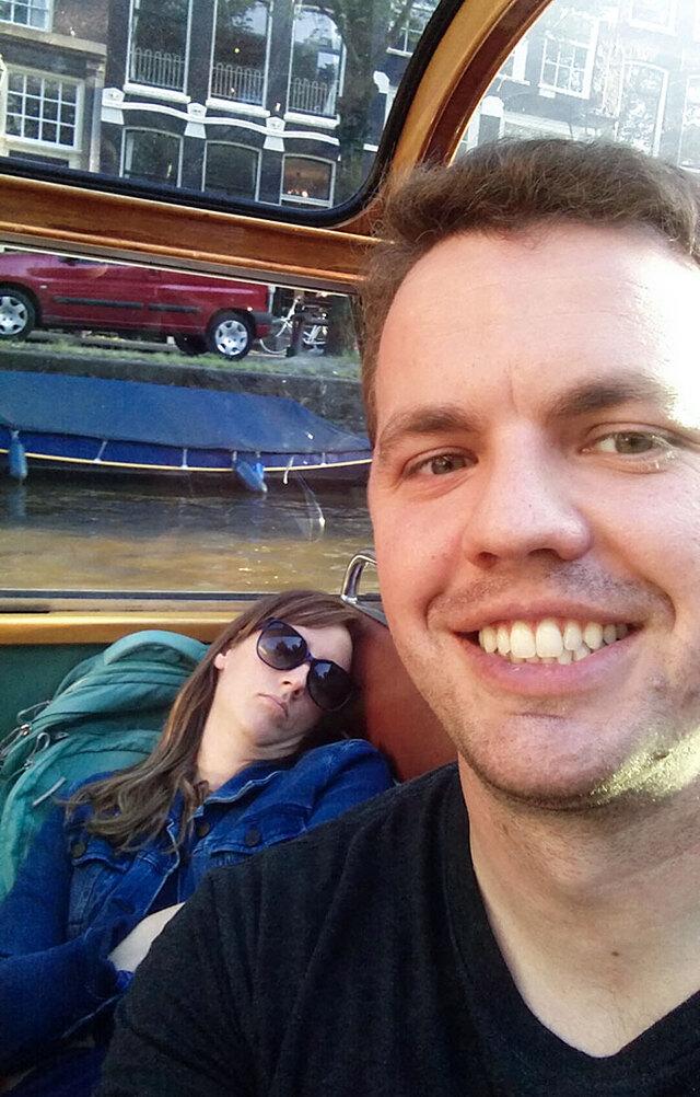 Excitement for an Amsterdam canal tour ends with the best sleep ever.