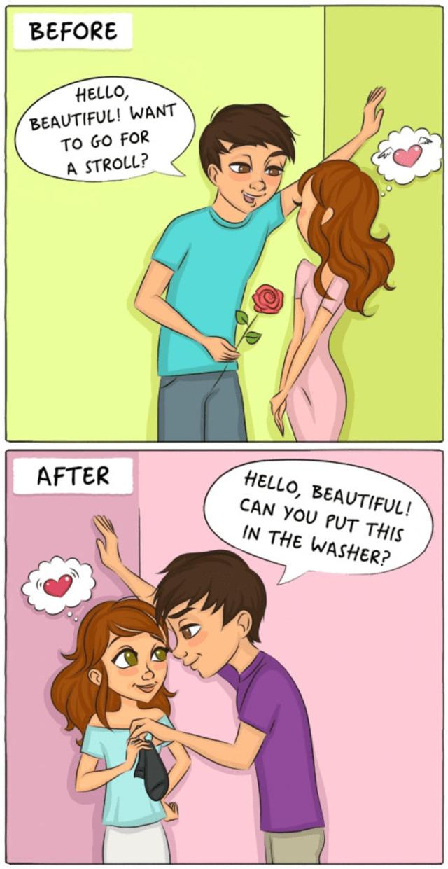 Married couples often flirt through playful teasing and sarcastic remarks.