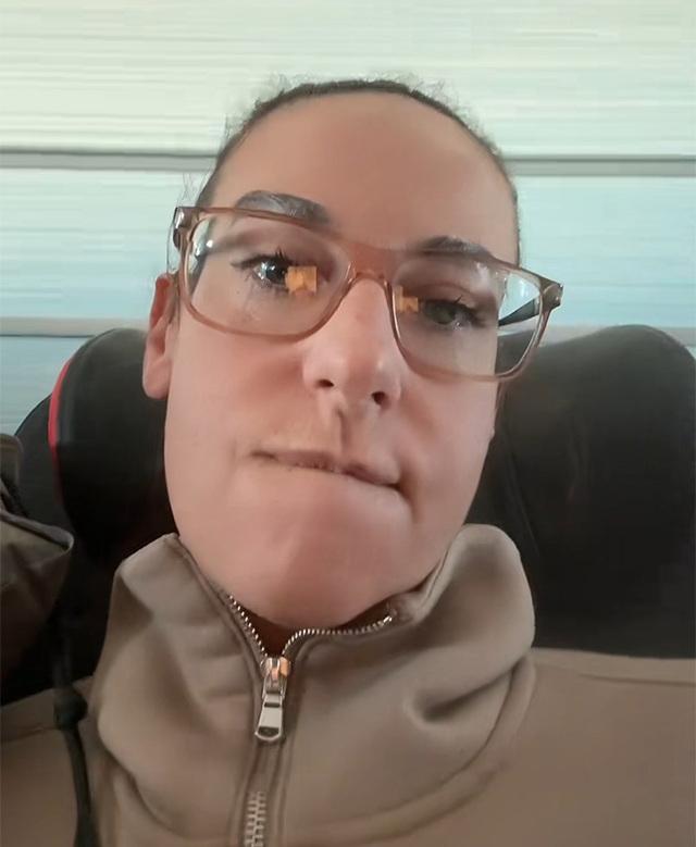 The TikTok traveler who posted the now-viral video about the 'expired' meal, unaware of the international date format difference.