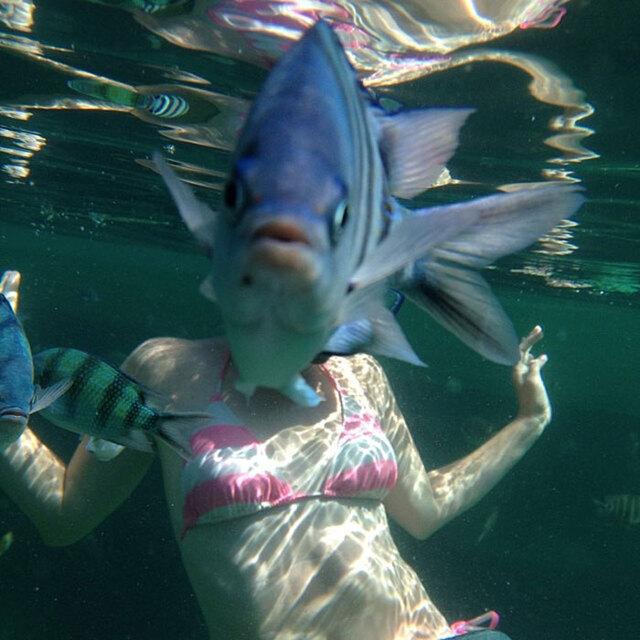 The underwater honeymoon photo fail.