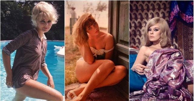 A glimpse of Elke Sommer in casual settings—showing her natural beauty and charm, whether by the pool or in a relaxed portrait. Her versatility shines through even in these more candid moments.