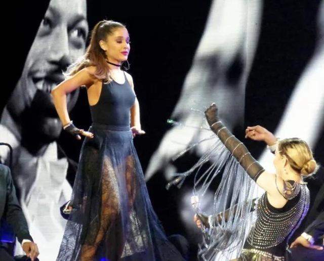During the show, Madonna playfully pulled off Ariana Grande’s blazer, and what followed became the focal point of controversy