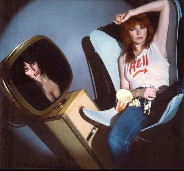 In 1981, she was hired to host a late-night horror movie show on Los Angeles television called Movie Macabre