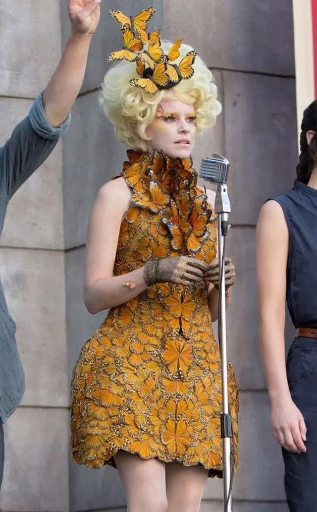 The butterfly dress in Catching Fire became one of her most iconic outfits