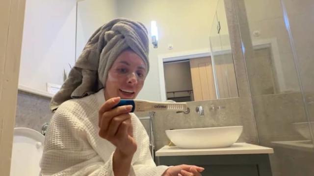 Bonnie Blue shares the positive test result that confirmed her successful mission.
