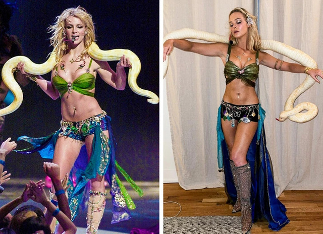 Elle Fanning transformed Britney Spears’ chaotic Y2K denim into a high-fashion couture fairytale.