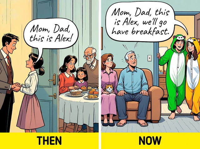 Meeting the parents has become a casual event.