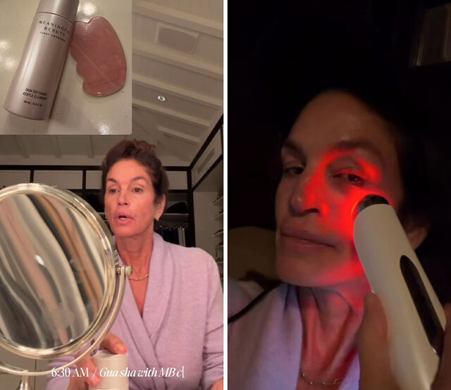 She immerses herself in Red Light Therapy—a bio-hacking powerhouse originally utilized by NASA to accelerate cell repair and stimulate collagen production