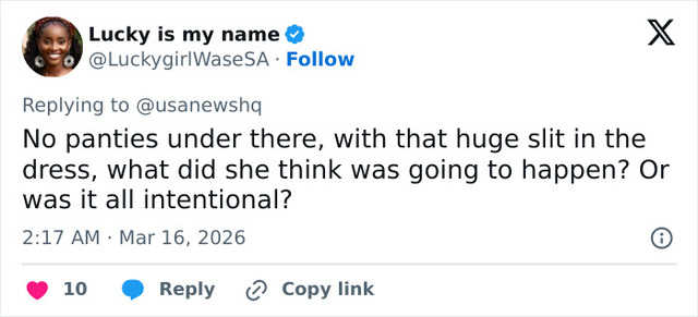 Social media users speculate on whether the viral wardrobe moment was a calculated move or a genuine design oversight.