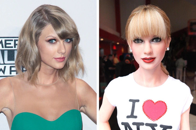 Taylor Swift’s wax disaster sparked a "Tribute Act" catastrophe where the dress was iconic, but the face was completely unrecognizable.