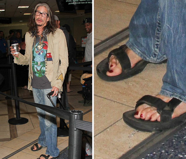The Stage-Worn Feet of Steven Tyler