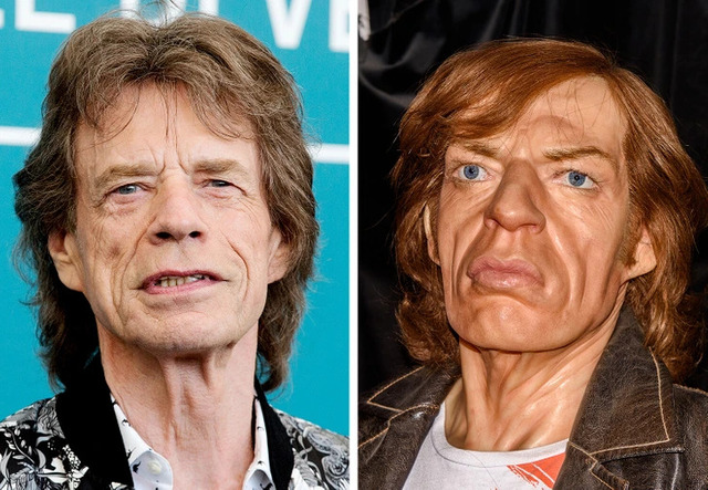 The legendary Mick Jagger was stripped of his swagger, ending up as a stiff mannequin that looks more worried about a tax audit than rock and roll.