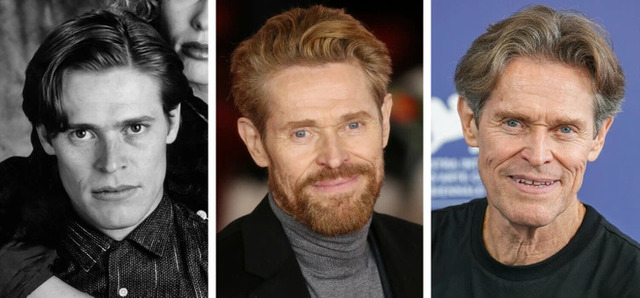 Willem Dafoe has embraced his natural aging, allowing his distinctive features to deepen his cinematic characters.