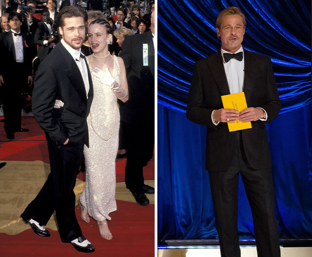Brad Pitt shifted from a 90s plus-one to a viral man-bun sensation.