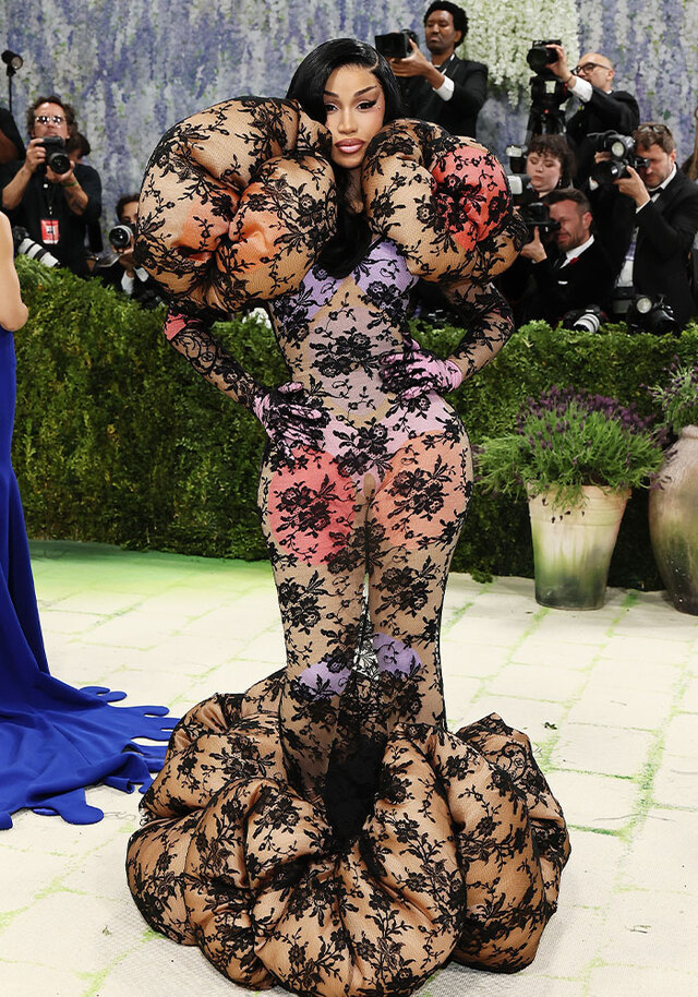 Cardi B’s sheer lace reveal finally ran out of creative steam.