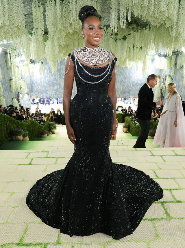 Venus Williams: A Swarovski crystal tribute to her own National Portrait Gallery painting.