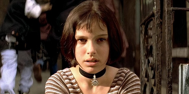Natalie Portman’s hauntingly youthful appearance in the classic thriller Léon.