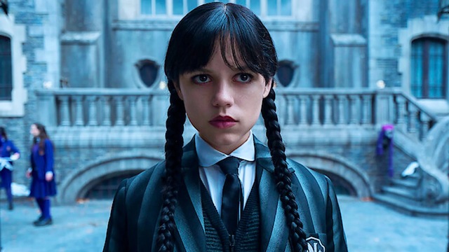 The most prominent catalyst for the trend is Jenna Ortega’s localized, dark-shadowed look in the smash-hit Netflix series Wednesday.