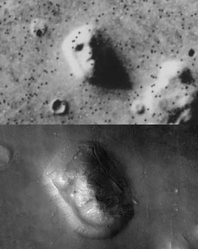 The “Face on Mars” was an infamous image taken by the Viking 1 probe in  1976. It showed what appeared to be a giant human face on the surface of  Mars, and
