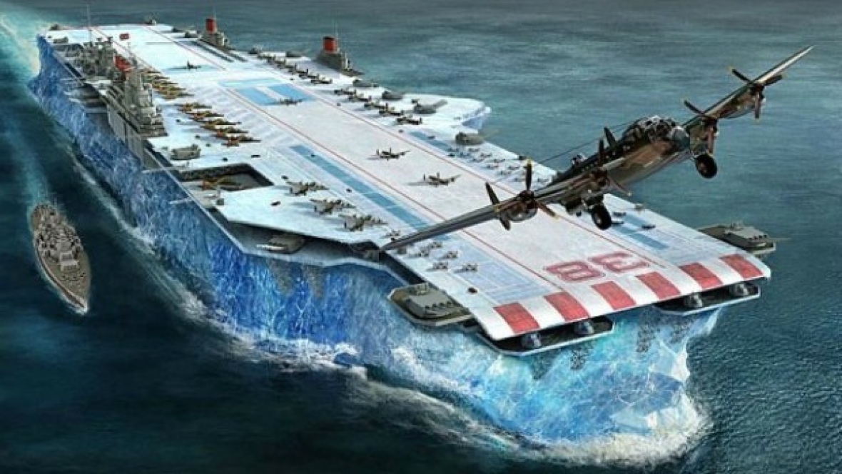 Project Habbakuk: Britain's Secret Ice "Bergship" Aircraft Carrier Project - 99% Invisible